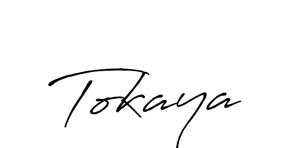 Create a beautiful signature design for name Tokaya. With this signature (Antro_Vectra_Bolder) fonts, you can make a handwritten signature for free. Tokaya signature style 7 images and pictures png