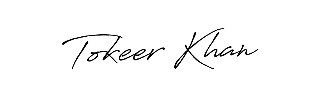 Tokeer Khan stylish signature style. Best Handwritten Sign (Antro_Vectra_Bolder) for my name. Handwritten Signature Collection Ideas for my name Tokeer Khan. Tokeer Khan signature style 7 images and pictures png