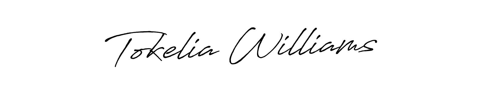 You should practise on your own different ways (Antro_Vectra_Bolder) to write your name (Tokelia Williams) in signature. don't let someone else do it for you. Tokelia Williams signature style 7 images and pictures png