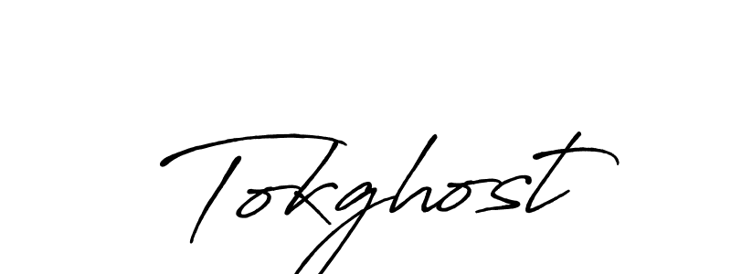 Create a beautiful signature design for name Tokghost. With this signature (Antro_Vectra_Bolder) fonts, you can make a handwritten signature for free. Tokghost signature style 7 images and pictures png