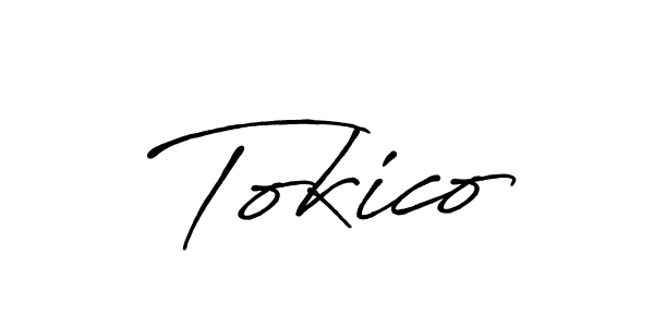 Create a beautiful signature design for name Tokico. With this signature (Antro_Vectra_Bolder) fonts, you can make a handwritten signature for free. Tokico signature style 7 images and pictures png