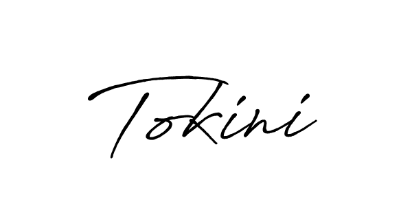 Make a beautiful signature design for name Tokini. With this signature (Antro_Vectra_Bolder) style, you can create a handwritten signature for free. Tokini signature style 7 images and pictures png