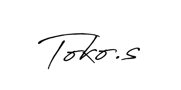 Similarly Antro_Vectra_Bolder is the best handwritten signature design. Signature creator online .You can use it as an online autograph creator for name Toko.s. Toko.s signature style 7 images and pictures png