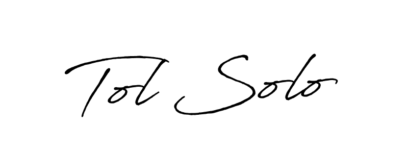 Design your own signature with our free online signature maker. With this signature software, you can create a handwritten (Antro_Vectra_Bolder) signature for name Tol Solo. Tol Solo signature style 7 images and pictures png