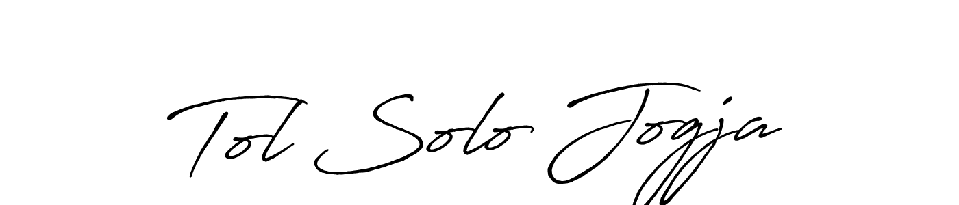 Use a signature maker to create a handwritten signature online. With this signature software, you can design (Antro_Vectra_Bolder) your own signature for name Tol Solo Jogja. Tol Solo Jogja signature style 7 images and pictures png
