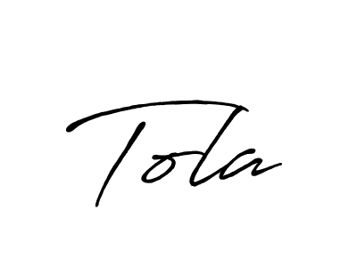How to make Tola signature? Antro_Vectra_Bolder is a professional autograph style. Create handwritten signature for Tola name. Tola signature style 7 images and pictures png