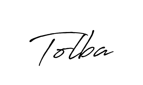 Design your own signature with our free online signature maker. With this signature software, you can create a handwritten (Antro_Vectra_Bolder) signature for name Tolba. Tolba signature style 7 images and pictures png