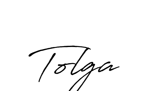 Make a beautiful signature design for name Tolga. With this signature (Antro_Vectra_Bolder) style, you can create a handwritten signature for free. Tolga signature style 7 images and pictures png