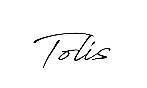 Design your own signature with our free online signature maker. With this signature software, you can create a handwritten (Antro_Vectra_Bolder) signature for name Tolis. Tolis signature style 7 images and pictures png