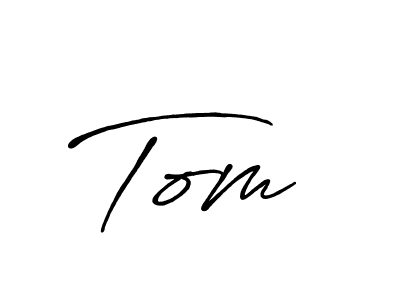 How to make Tom  name signature. Use Antro_Vectra_Bolder style for creating short signs online. This is the latest handwritten sign. Tom  signature style 7 images and pictures png