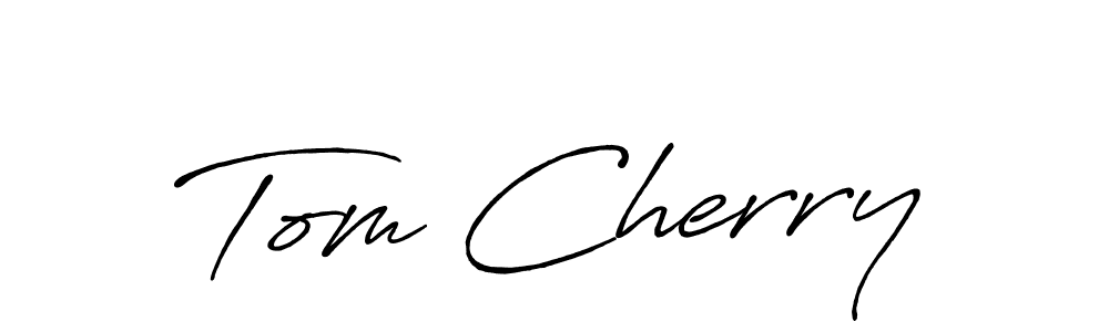 Create a beautiful signature design for name Tom Cherry. With this signature (Antro_Vectra_Bolder) fonts, you can make a handwritten signature for free. Tom Cherry signature style 7 images and pictures png