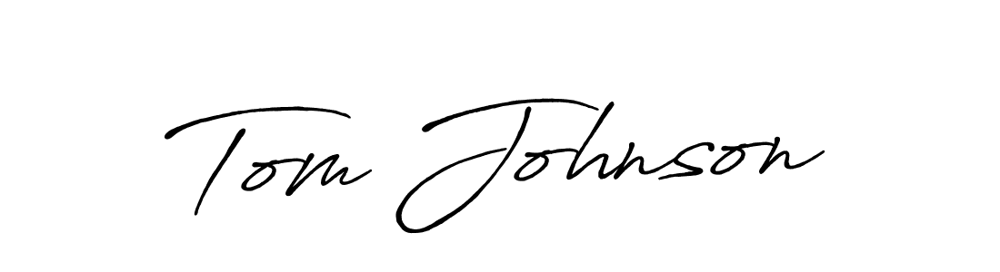Make a beautiful signature design for name Tom Johnson. With this signature (Antro_Vectra_Bolder) style, you can create a handwritten signature for free. Tom Johnson signature style 7 images and pictures png
