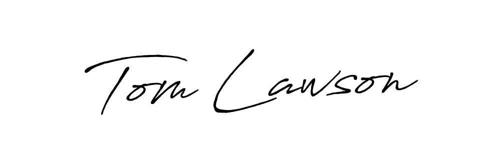 How to make Tom Lawson name signature. Use Antro_Vectra_Bolder style for creating short signs online. This is the latest handwritten sign. Tom Lawson signature style 7 images and pictures png