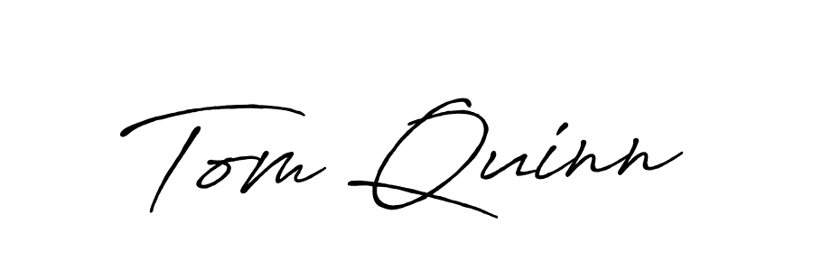 Tom Quinn stylish signature style. Best Handwritten Sign (Antro_Vectra_Bolder) for my name. Handwritten Signature Collection Ideas for my name Tom Quinn. Tom Quinn signature style 7 images and pictures png