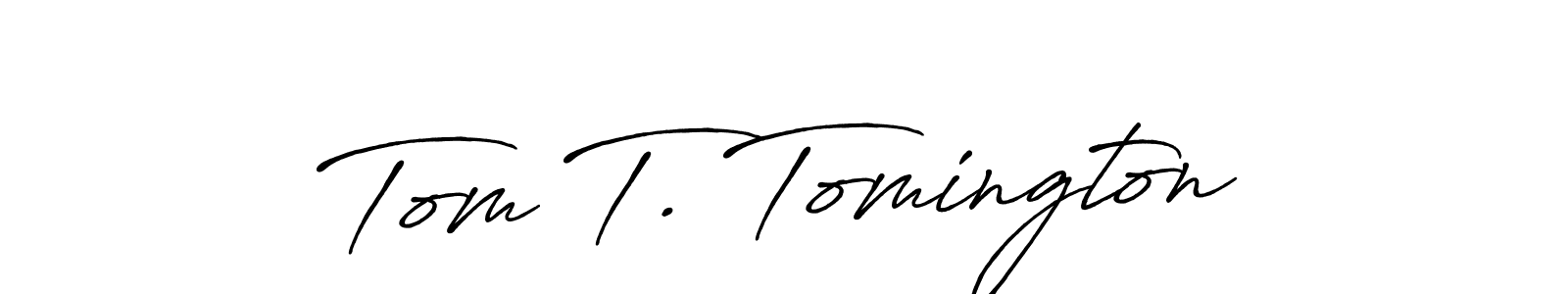 It looks lik you need a new signature style for name Tom T. Tomington. Design unique handwritten (Antro_Vectra_Bolder) signature with our free signature maker in just a few clicks. Tom T. Tomington signature style 7 images and pictures png