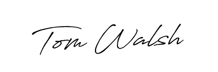 The best way (Antro_Vectra_Bolder) to make a short signature is to pick only two or three words in your name. The name Tom Walsh include a total of six letters. For converting this name. Tom Walsh signature style 7 images and pictures png