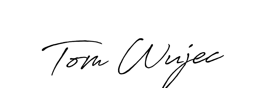 Also we have Tom Wujec name is the best signature style. Create professional handwritten signature collection using Antro_Vectra_Bolder autograph style. Tom Wujec signature style 7 images and pictures png