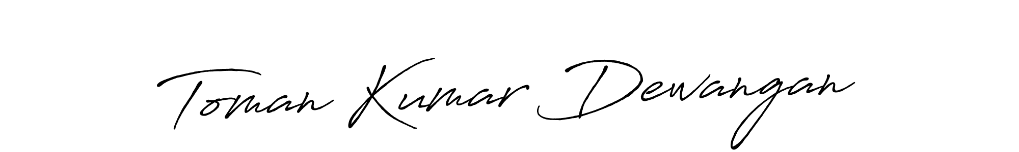 It looks lik you need a new signature style for name Toman Kumar Dewangan. Design unique handwritten (Antro_Vectra_Bolder) signature with our free signature maker in just a few clicks. Toman Kumar Dewangan signature style 7 images and pictures png