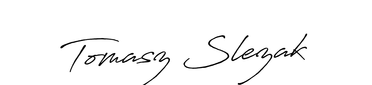 How to make Tomasz Slezak signature? Antro_Vectra_Bolder is a professional autograph style. Create handwritten signature for Tomasz Slezak name. Tomasz Slezak signature style 7 images and pictures png