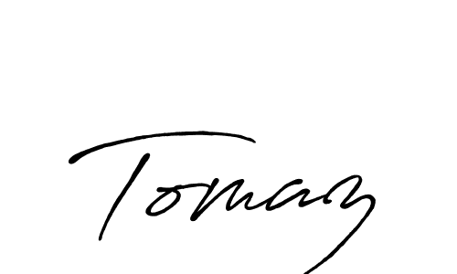 Make a beautiful signature design for name Tomaz. With this signature (Antro_Vectra_Bolder) style, you can create a handwritten signature for free. Tomaz signature style 7 images and pictures png