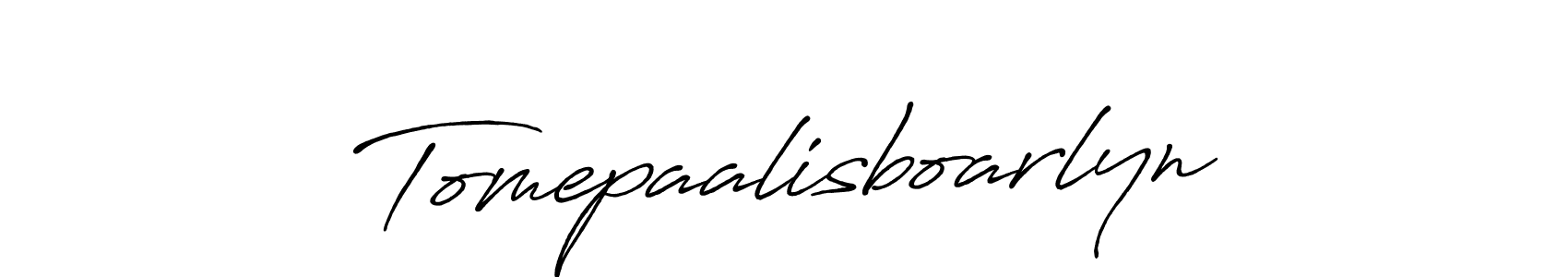 Antro_Vectra_Bolder is a professional signature style that is perfect for those who want to add a touch of class to their signature. It is also a great choice for those who want to make their signature more unique. Get Tomepaalisboarlyn name to fancy signature for free. Tomepaalisboarlyn signature style 7 images and pictures png