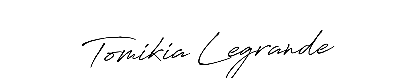 This is the best signature style for the Tomikia Legrande name. Also you like these signature font (Antro_Vectra_Bolder). Mix name signature. Tomikia Legrande signature style 7 images and pictures png