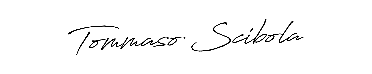 Make a beautiful signature design for name Tommaso Scibola. With this signature (Antro_Vectra_Bolder) style, you can create a handwritten signature for free. Tommaso Scibola signature style 7 images and pictures png