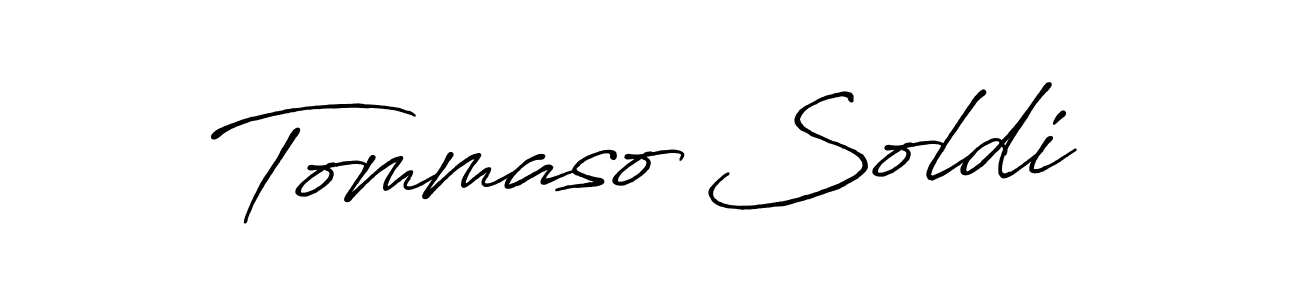 How to make Tommaso Soldi signature? Antro_Vectra_Bolder is a professional autograph style. Create handwritten signature for Tommaso Soldi name. Tommaso Soldi signature style 7 images and pictures png