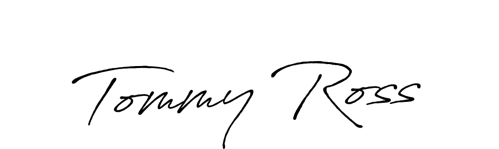 Tommy Ross stylish signature style. Best Handwritten Sign (Antro_Vectra_Bolder) for my name. Handwritten Signature Collection Ideas for my name Tommy Ross. Tommy Ross signature style 7 images and pictures png