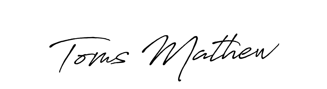 Once you've used our free online signature maker to create your best signature Antro_Vectra_Bolder style, it's time to enjoy all of the benefits that Toms Mathew name signing documents. Toms Mathew signature style 7 images and pictures png