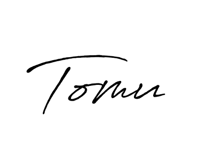 How to make Tomu name signature. Use Antro_Vectra_Bolder style for creating short signs online. This is the latest handwritten sign. Tomu signature style 7 images and pictures png