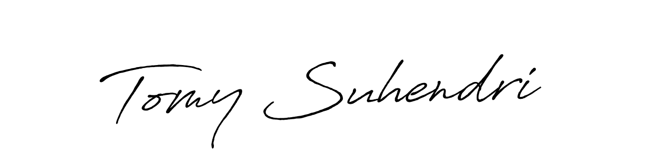 You can use this online signature creator to create a handwritten signature for the name Tomy Suhendri. This is the best online autograph maker. Tomy Suhendri signature style 7 images and pictures png