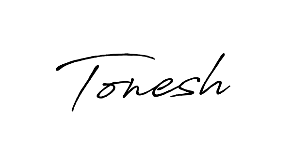 How to make Tonesh name signature. Use Antro_Vectra_Bolder style for creating short signs online. This is the latest handwritten sign. Tonesh signature style 7 images and pictures png