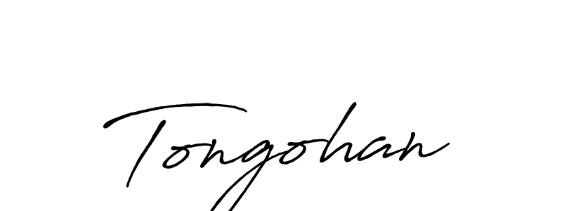 How to make Tongohan signature? Antro_Vectra_Bolder is a professional autograph style. Create handwritten signature for Tongohan name. Tongohan signature style 7 images and pictures png