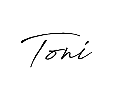 Design your own signature with our free online signature maker. With this signature software, you can create a handwritten (Antro_Vectra_Bolder) signature for name Toni. Toni signature style 7 images and pictures png