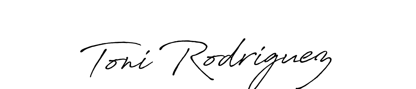 Also You can easily find your signature by using the search form. We will create Toni Rodriguez name handwritten signature images for you free of cost using Antro_Vectra_Bolder sign style. Toni Rodriguez signature style 7 images and pictures png