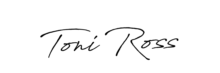 Design your own signature with our free online signature maker. With this signature software, you can create a handwritten (Antro_Vectra_Bolder) signature for name Toni Ross. Toni Ross signature style 7 images and pictures png