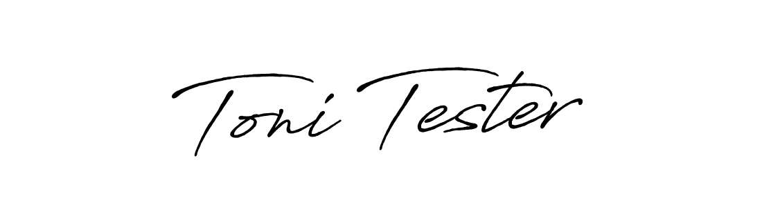Also we have Toni Tester name is the best signature style. Create professional handwritten signature collection using Antro_Vectra_Bolder autograph style. Toni Tester signature style 7 images and pictures png
