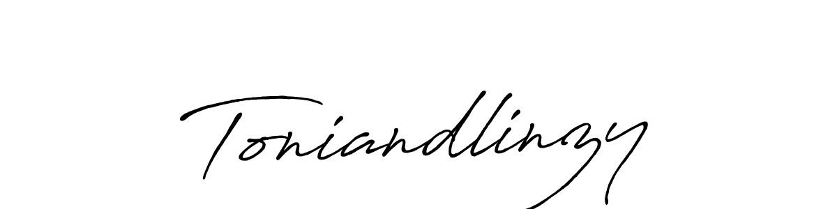 Also You can easily find your signature by using the search form. We will create Toniandlinzy name handwritten signature images for you free of cost using Antro_Vectra_Bolder sign style. Toniandlinzy signature style 7 images and pictures png