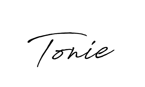 How to make Tonie signature? Antro_Vectra_Bolder is a professional autograph style. Create handwritten signature for Tonie name. Tonie signature style 7 images and pictures png