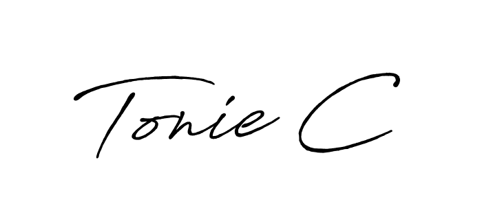 How to Draw Tonie C signature style? Antro_Vectra_Bolder is a latest design signature styles for name Tonie C. Tonie C signature style 7 images and pictures png