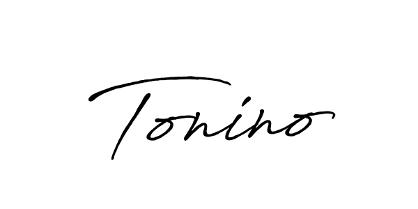 How to make Tonino signature? Antro_Vectra_Bolder is a professional autograph style. Create handwritten signature for Tonino name. Tonino signature style 7 images and pictures png