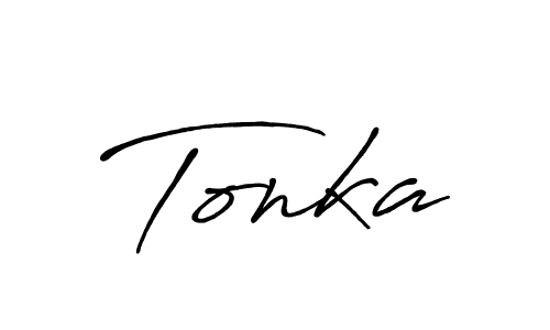 How to make Tonka signature? Antro_Vectra_Bolder is a professional autograph style. Create handwritten signature for Tonka name. Tonka signature style 7 images and pictures png