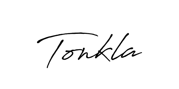 Design your own signature with our free online signature maker. With this signature software, you can create a handwritten (Antro_Vectra_Bolder) signature for name Tonkla. Tonkla signature style 7 images and pictures png