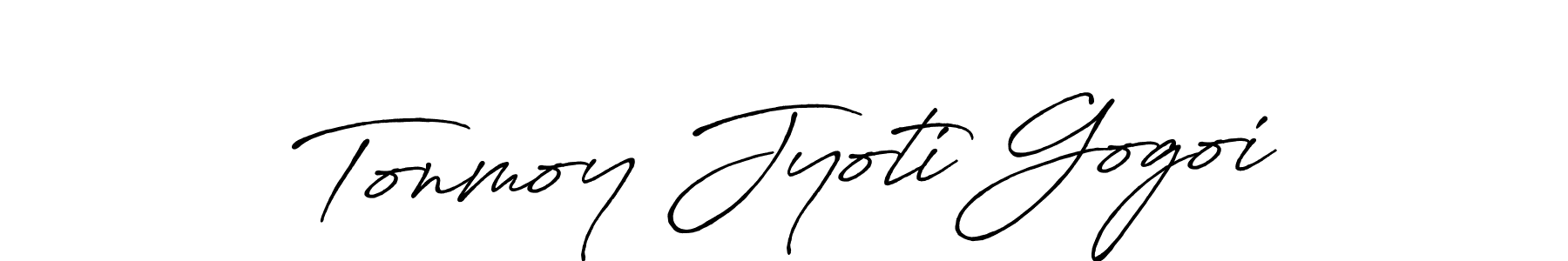 if you are searching for the best signature style for your name Tonmoy Jyoti Gogoi. so please give up your signature search. here we have designed multiple signature styles  using Antro_Vectra_Bolder. Tonmoy Jyoti Gogoi signature style 7 images and pictures png