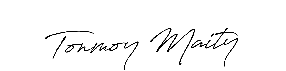Similarly Antro_Vectra_Bolder is the best handwritten signature design. Signature creator online .You can use it as an online autograph creator for name Tonmoy Maity. Tonmoy Maity signature style 7 images and pictures png