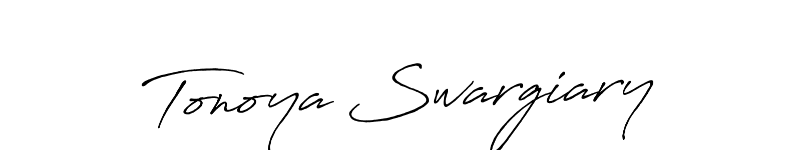 Make a short Tonoya Swargiary signature style. Manage your documents anywhere anytime using Antro_Vectra_Bolder. Create and add eSignatures, submit forms, share and send files easily. Tonoya Swargiary signature style 7 images and pictures png