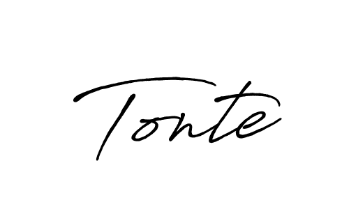 You should practise on your own different ways (Antro_Vectra_Bolder) to write your name (Tonte) in signature. don't let someone else do it for you. Tonte signature style 7 images and pictures png