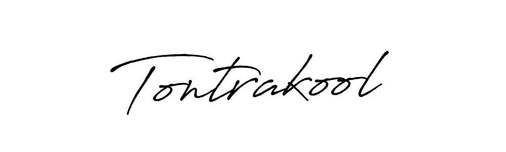 It looks lik you need a new signature style for name Tontrakool. Design unique handwritten (Antro_Vectra_Bolder) signature with our free signature maker in just a few clicks. Tontrakool signature style 7 images and pictures png