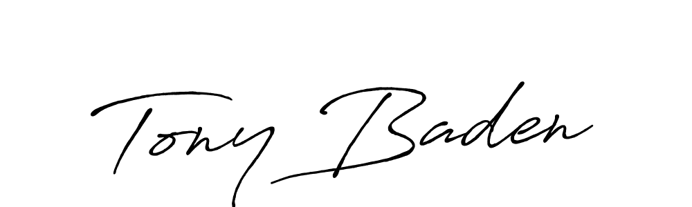 Make a beautiful signature design for name Tony Baden. Use this online signature maker to create a handwritten signature for free. Tony Baden signature style 7 images and pictures png